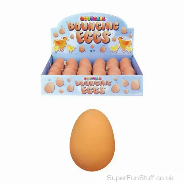 Bouncing Egg Joke Toy - Hilarious Solid Rubber Prank for Laughs