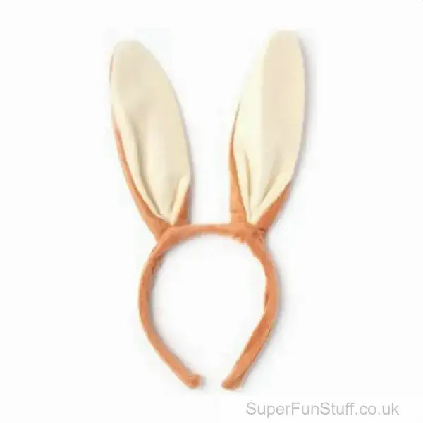 Brown Bunny Ears Headband -  Animal Fancy Dress