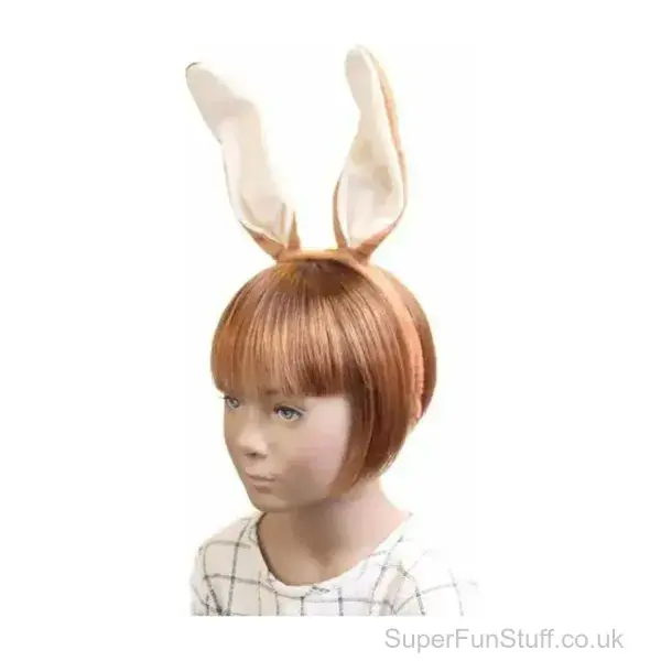 Brown Bunny Ears Headband - Animal Fancy Dress UK