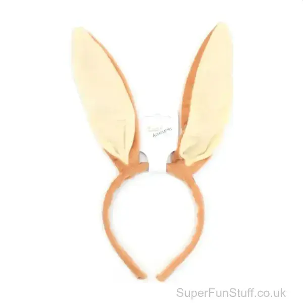 Brown Bunny Ears Headband -  Animal Fancy Dress UK