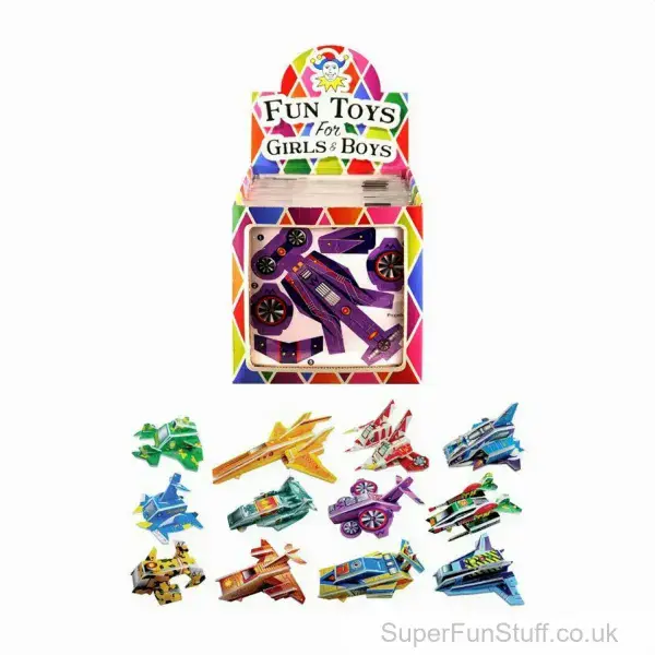 Build-Your-Own Card Spaceship – Flat Pack Kit | Party Bag Toys UK