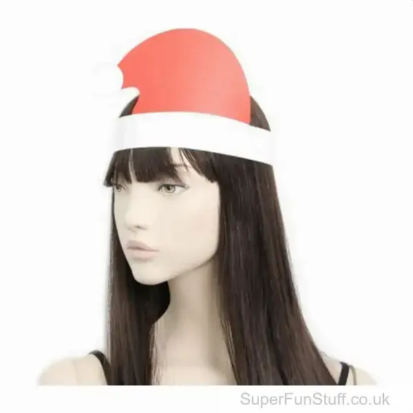 Card Santa Claus Hat For Parties