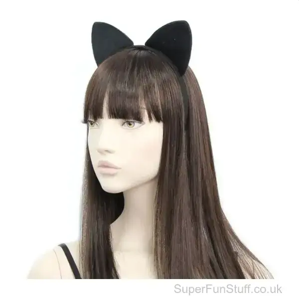 Cat Ears Headband - Fun Costume Accessory for Kids and Adults | Animal Fancy Dress UK