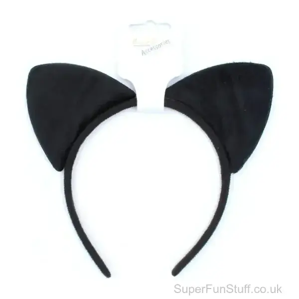 Cat Ears Headband - Fun Costume Accessory for Kids and Adults | Animal Fancy Dress UK