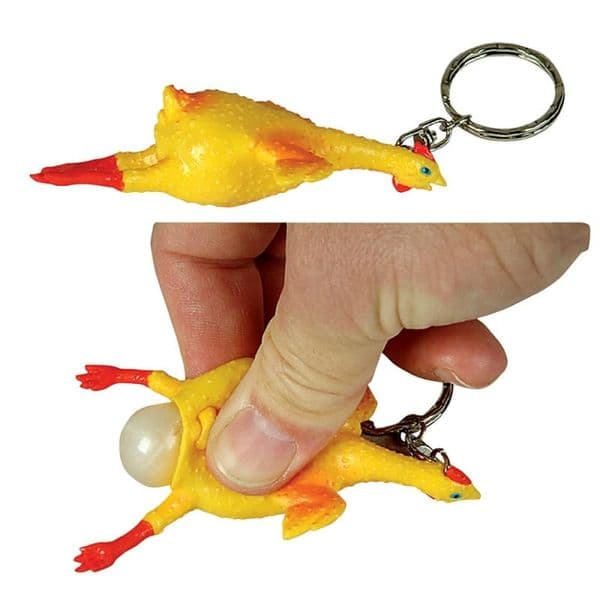 Chicken and Egg Keyring | Joke Animal Keychain