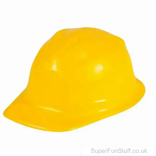 Child's Yellow Builders Hat | Construction Worker Imaginative Play | Fancy Dress Hat
