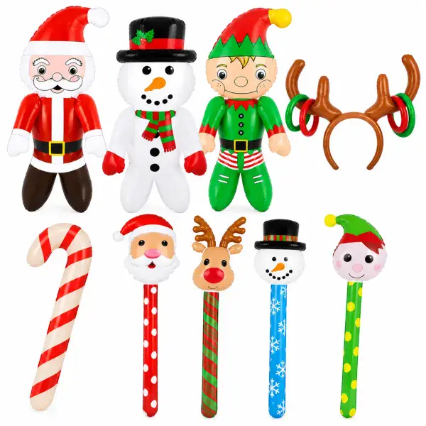 Christmas Party Inflatables Pack - 13 Pieces