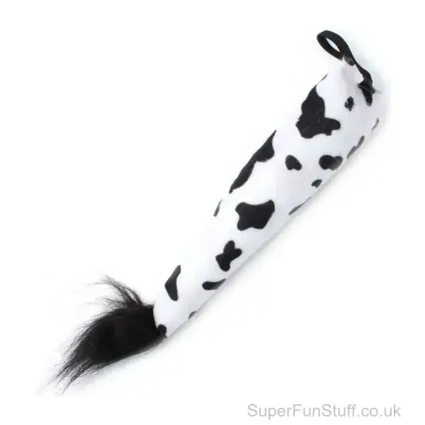 Cow Ears & Horns Aliceband with Tail Fancy Dress Set | Farm Animal Costume Accessories
