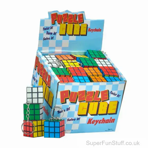 Cube Puzzle Toy Keyring | Mini Puzzle Cube Key Chain