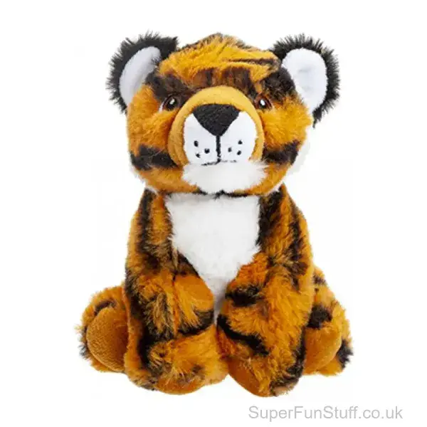 Cuddly Tiger Soft Toy - 15cm | Small Plush Toys UK