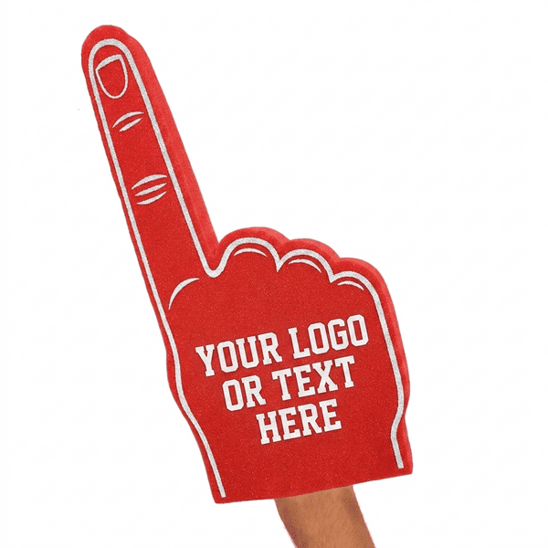 Custom Printed Big Foam Finger - 4 Colours Available