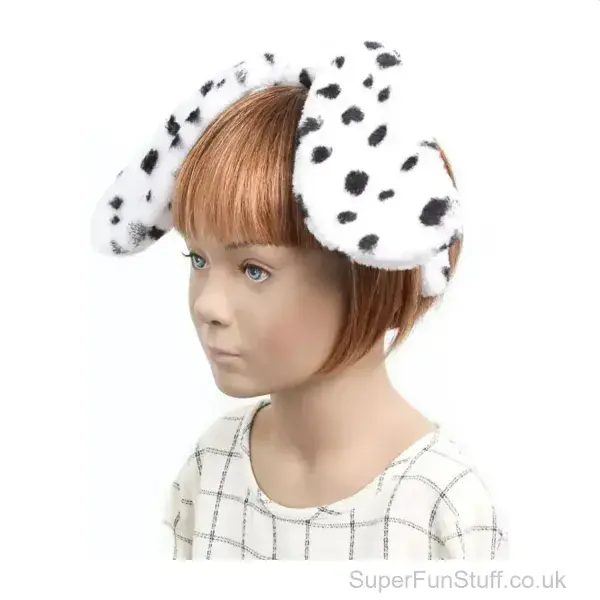 Dalmatian Ears Fancy Dress Headband | Soft & Comfortable | Animal Dress Up From SuperFunStuff.co.uk
