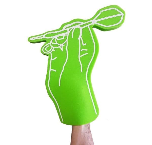 Darts Big Foam Hand - Red or Green | Darts Competition Wearable Cheering Prop