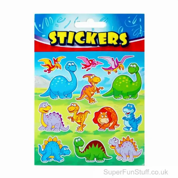 Dinosaur Stickers for Kids - Pack of 13 | Party Bag Fillers