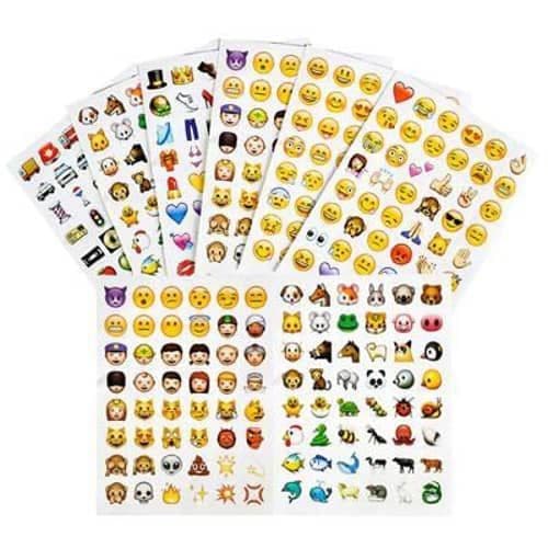 Emoji & Smiley Face Stickers - Pack of 288 Stickers | Emoji
