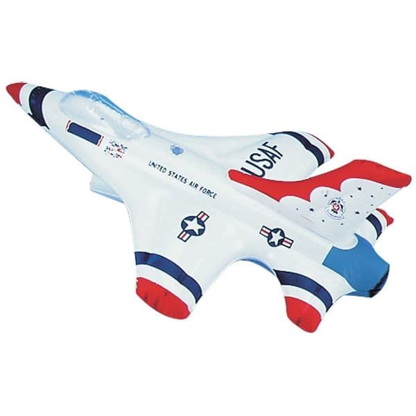 Inflatable Jet Plane Toy | Blow Up Vehicle Inflates