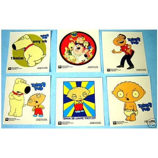 Kid's Family Guy Transfers Tattoos | Fun Novelty Gifts | Low Cost Fun Gifts UK
