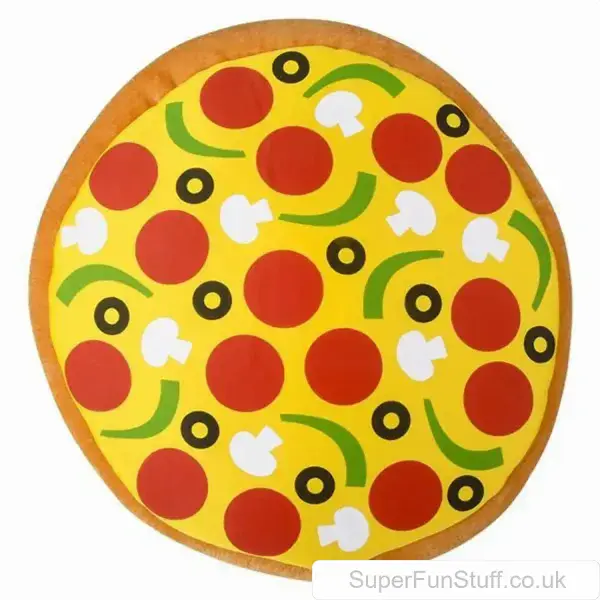 Fancy Dress Pizza Hat - 38cm Diameter | Perfect for Wacky Hat Parties | Soft Plush Material