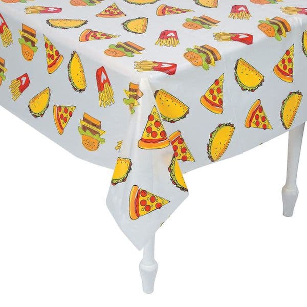 Fast Food PVC Kids Tablecloth - 60