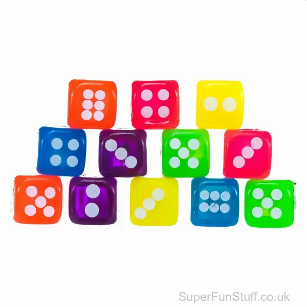 Flashing Large Dice Toy - 4cm | Fun Birthday Gift For Children