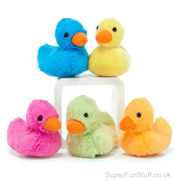 Fluffy Duck Teddy - 13cm