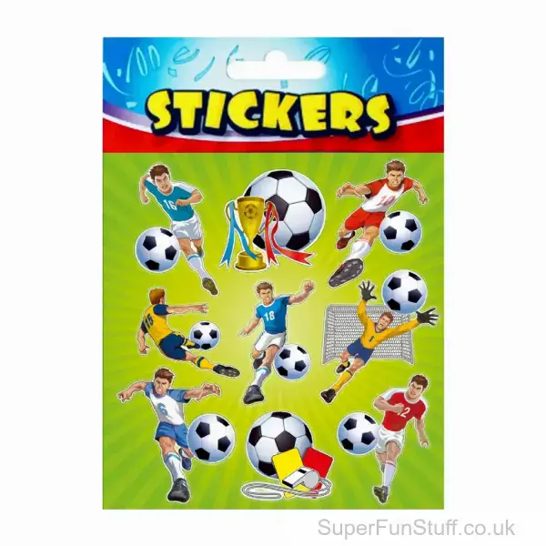 Football Sports Stickers - Pack of 9 | Sports Party Bag Gift For Kids