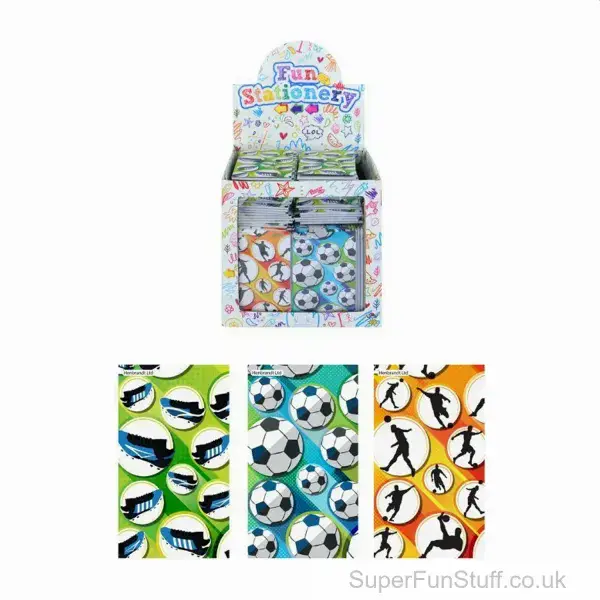 Football Theme Notepad - 9.3cm | Party Bag Filler For Football Parties