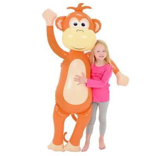 Inflatable Monkey (4 Pack) 27 Inch Large Hanging Monkeys For Jungle Safari Birthday