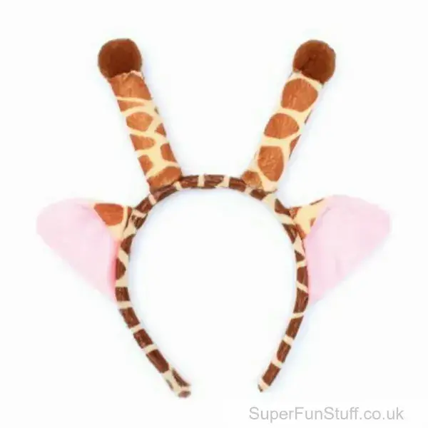Giraffe Ears Fancy Dress Aliceband | Zoo Animal Themed Party Headband