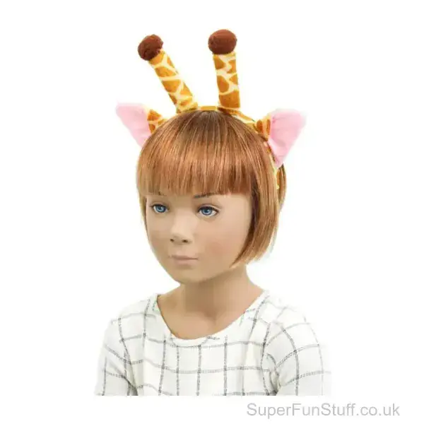 Giraffe Ears Fancy Dress Aliceband | Zoo Animal Themed Party Headband