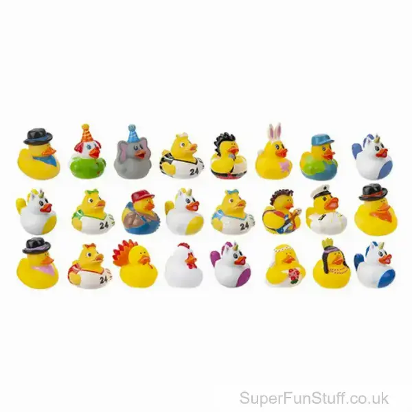 Girly Lucky Dip Rubber Duck (5cm) | Surprise Assorted Ducks Kids | SuperFunStuff.co.uk