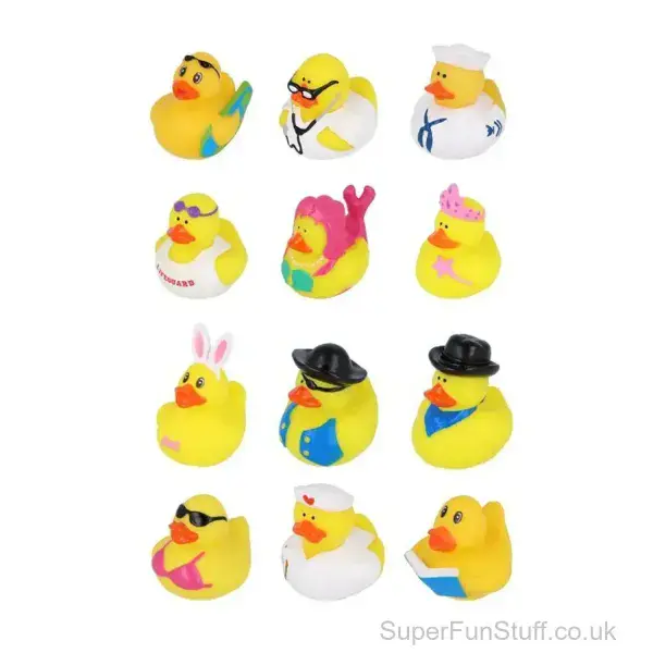 Girly Lucky Dip Rubber Duck (5cm) | Surprise Assorted Ducks Kids | SuperFunStuff.co.uk