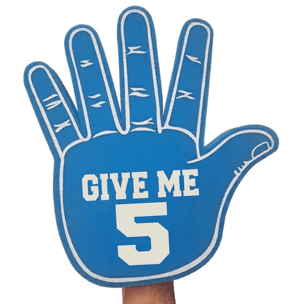 Give Me 5 High Five Big Foam Hand - 39cm