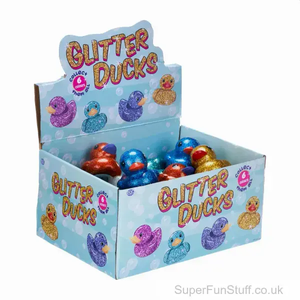 Glitter Rubber Duck (10cm) - Sparkle Your Bath Time Fun | Bath Ducks For Children | SuperFunStuff.co.uk