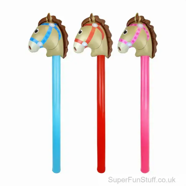 Hobby Horse Inflatable Toy For Kids - 118cm | Inflatable Animals UK