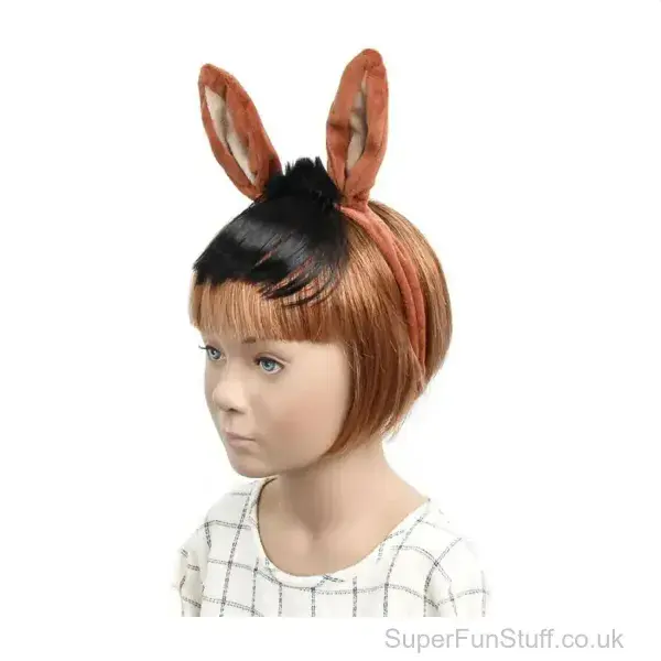 Horse Ears Aliceband with Tail Fancy Dress Set | Farm Animal Costume Accessories