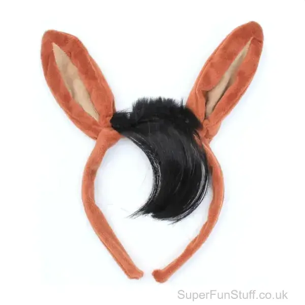 Horse Ears Aliceband with Tail Fancy Dress Set | Farm Animal Costume Accessories