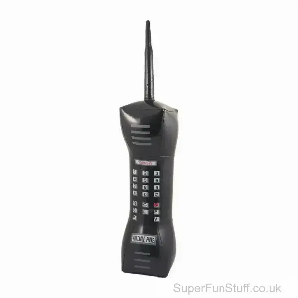 Inflatable 80's Mobile Phone Toy - 76cm | Retro Party Decoration & Costume Accessory | Inflatable Toys UK