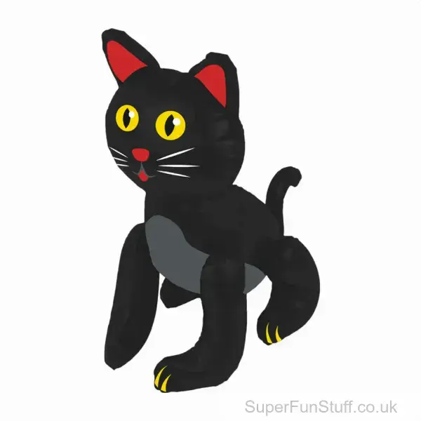 Inflatable Black Cat Halloween Decoration 53cm | Spooky Party Decor | Halloween Joke Gift