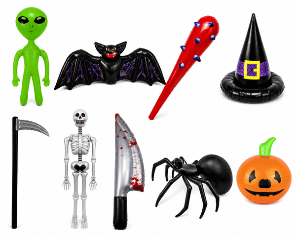Inflatable Halloween Party Decorations Mix - 9 Pieces