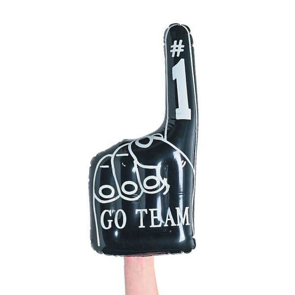 Inflatable Hand Finger |Team Cheering Novelty | Party Blow Up Toy