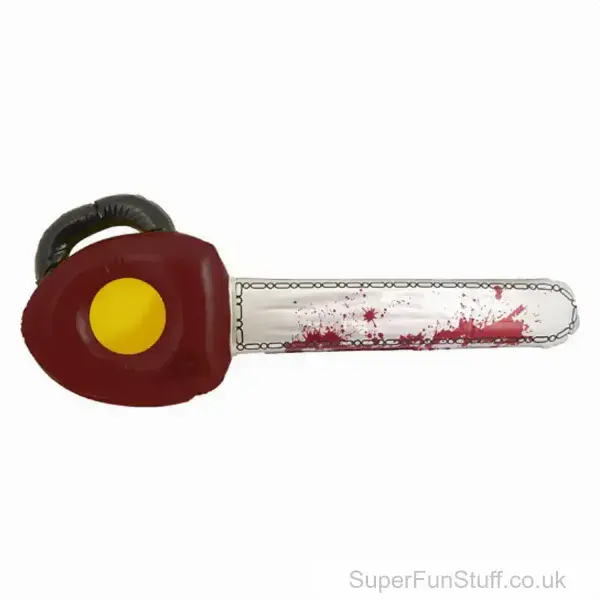 Inflatable Horror Chainsaw | Bloody Scary Fancy Dress Prop | Toy Weapon