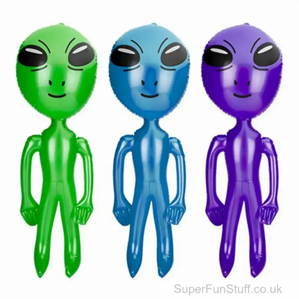Inflatable Large Alien - 90cm | Blow Up Alien Decoration