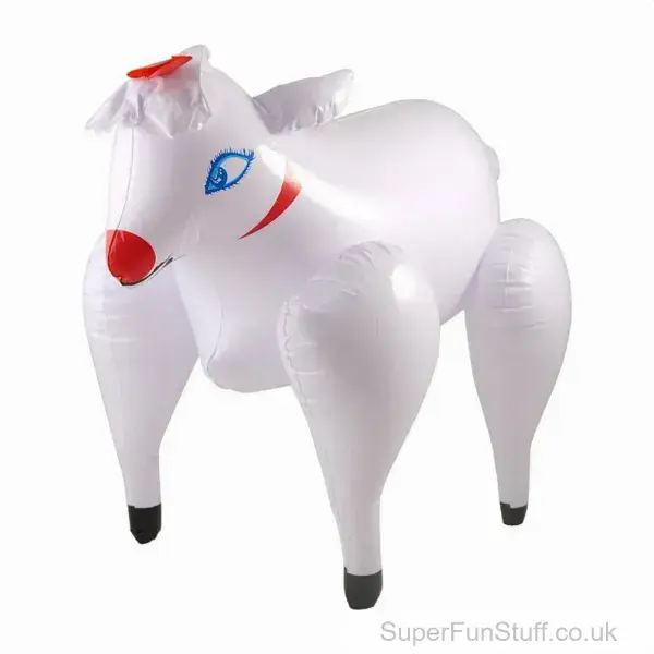 Inflatable Sheep For Hen Or Stag Party - 54cm | Low Cost Blow Up Animals