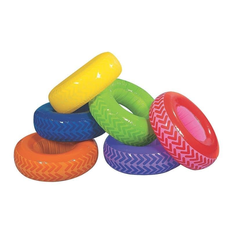Inflatable Ring Tyres | Blow Up Novelty Toy for Pools and Parties