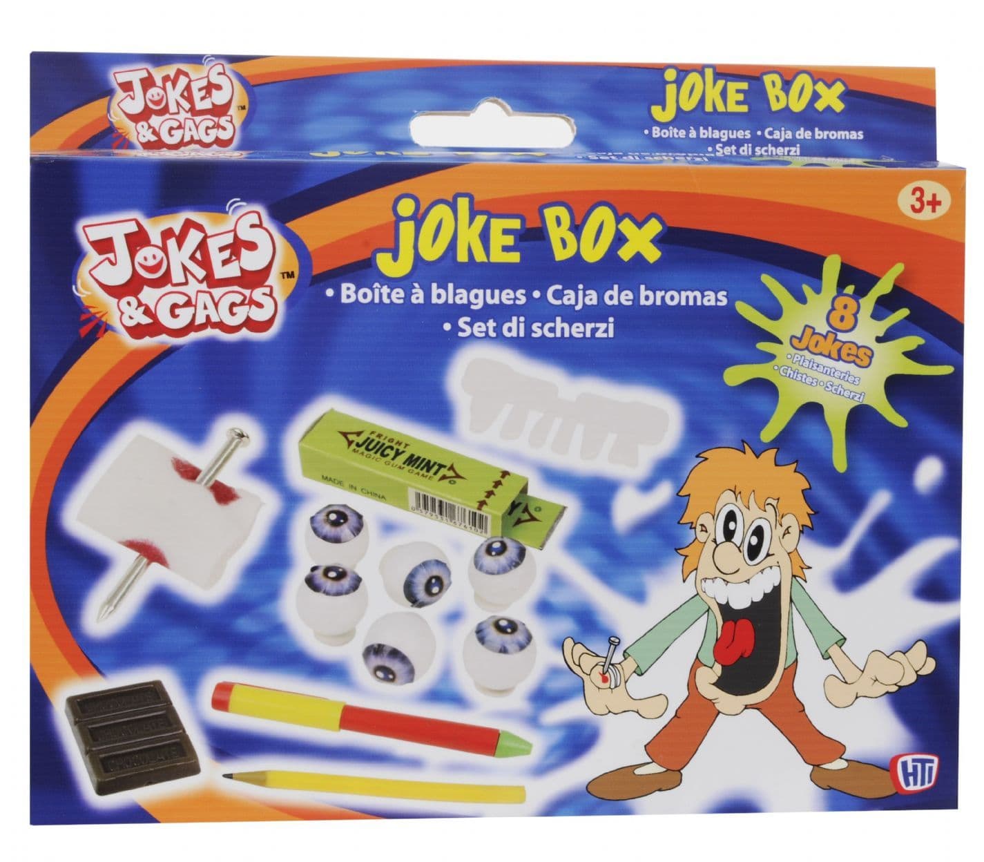 Humor Box Jokes and Gags Joke Box - 8 Jokes |Low Cost Toy Sets