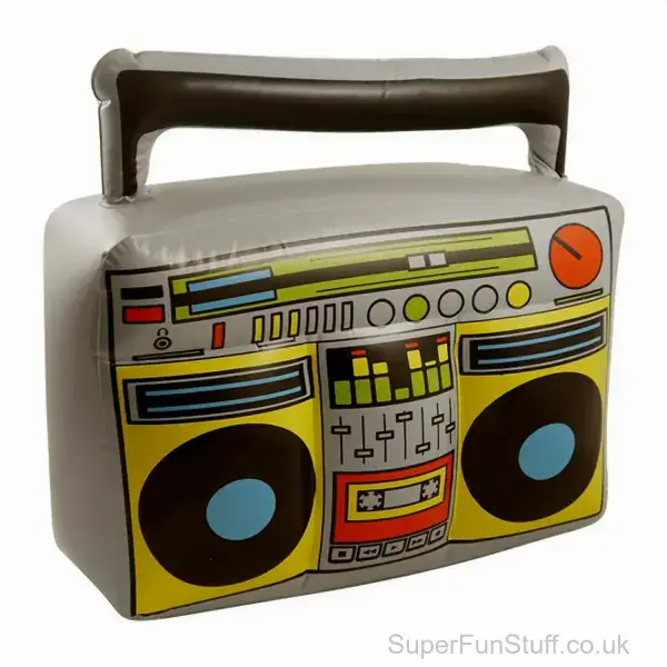 Large Inflatable Boombox Stereo - 44cm | Karaoke Music Party Toy | Kids Party Inflatable