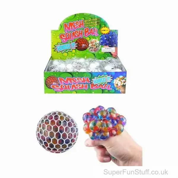 Large Mesh Squeeze Ball Sensory Toy - 7cm | Sensory Stress Toys UK
