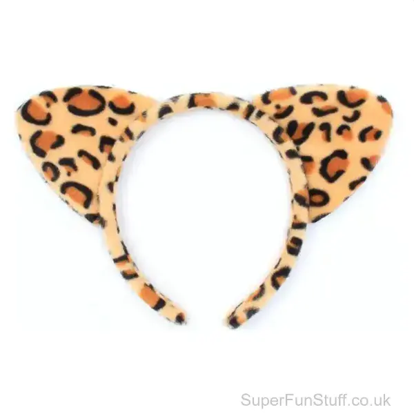 Leopard Ears Fancy Dress Headband | Jungle Animal Fancy Dress