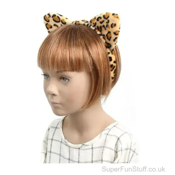 Leopard Ears Fancy Dress Headband | Jungle Animal Fancy Dress